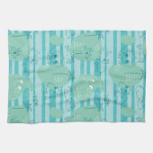 Linge De Cuisine Animaux mignons jouant avec de l'eau 1 (Horizontal)