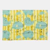 Linge De Cuisine Animaux mignons jouant avec de l'eau 2 (Horizontal)