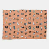 Linge De Cuisine Animaux oranges élémentaires (Horizontal)