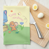 Linge De Cuisine Anime Tom, Jerry et Tuffy Picnic (Quart Plié)