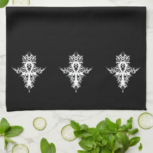 Linge De Cuisine Ankh gothique (Plié)