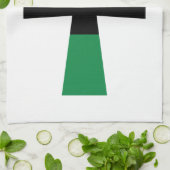 Linge De Cuisine Ankh rouge, noir et vert (Plié)