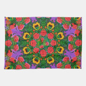 Linge De Cuisine Anneaux rose rose 4 (Horizontal)