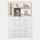 Linge De Cuisine Année 2026 Calendrier Chien animal de compagnie 4 (Vertical)