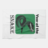 Linge De Cuisine Année cool du serpent Zodiac chinois (Horizontal)