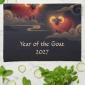 Linge De Cuisine Année de la Chèvre 2027 (Plié)