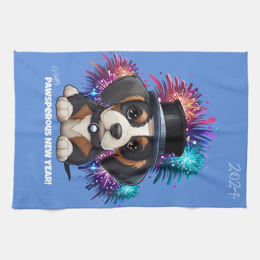 Linge De Cuisine Année des bois ! (Horizontal)