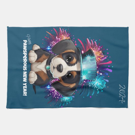 Linge De Cuisine Année des bois ! (Horizontal)