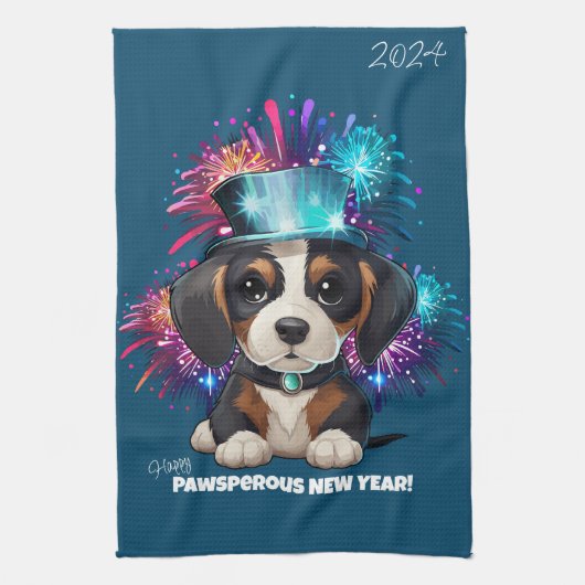 Linge De Cuisine Année des bois ! (Vertical)