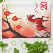 Linge De Cuisine Année du cheval 2026 (Plié)