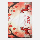 Linge De Cuisine Année du cheval 2026 (Vertical)