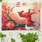 Linge De Cuisine Année du cheval 2026 (Plié)