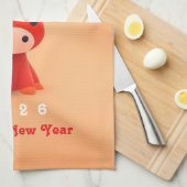 Linge De Cuisine Année du cheval 2026 (Quart Plié)