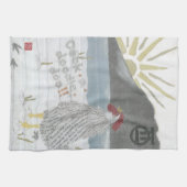 Linge De Cuisine Année du coq, coq, poulet (Horizontal)