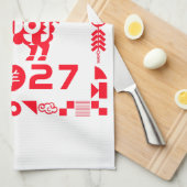 Linge De Cuisine Année du Mouton 2027 (Quart Plié)