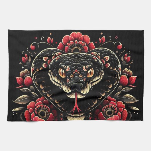 Linge De Cuisine Année du serpent 2025 : Sagesse, transformation (Horizontal)