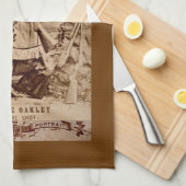 Linge De Cuisine Annie Oakley Sepia (Quart Plié)