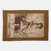 Linge De Cuisine Annie Oakley Sepia (Horizontal)