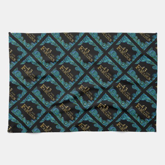 Linge De Cuisine Anniversaire 43 ans (Horizontal)