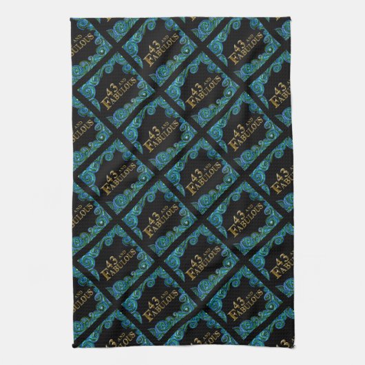 Linge De Cuisine Anniversaire 43 ans (Vertical)