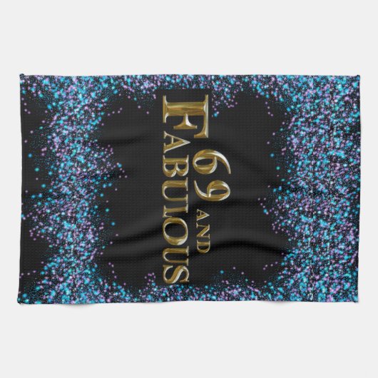 Linge De Cuisine Anniversaire 69 ans (Horizontal)