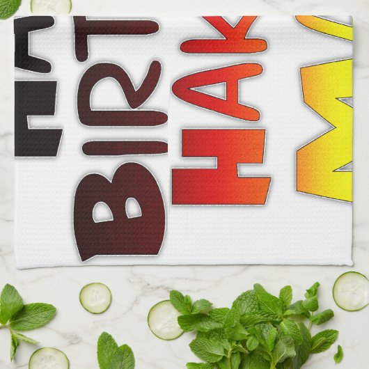 Linge De Cuisine Anniversaire allemand Hakuna Matata Art Imprimer (Plié)