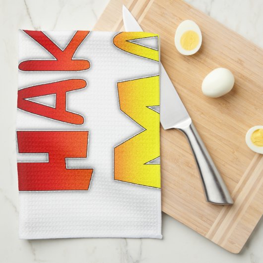 Linge De Cuisine Anniversaire allemand Hakuna Matata Art Imprimer (Quart Plié)