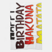 Linge De Cuisine Anniversaire allemand Hakuna Matata Art Imprimer (Vertical)