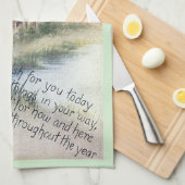 Linge De Cuisine Anniversaire de cru de Susan observé par noir (Quart Plié)