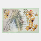 Linge De Cuisine Anniversaire de cru de Susan observé par noir (Horizontal)