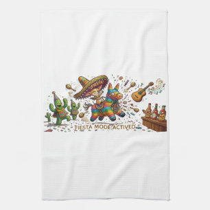 Linge De Cuisine Anniversaire drôle de fête avec un Chihuahua sur u