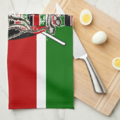 Linge De Cuisine anniversaire du Kenya (Quart Plié)