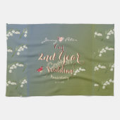 Linge De Cuisine Anniversaire du Mariage de coton de 2e année (Horizontal)