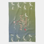 Linge De Cuisine Anniversaire du Mariage de coton de 2e année (Vertical)