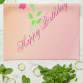Linge De Cuisine Anniversaire Plutôt Fleuri (Plié)