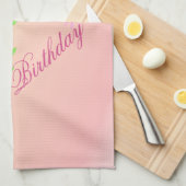 Linge De Cuisine Anniversaire Plutôt Fleuri (Quart Plié)