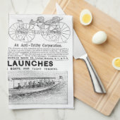 Linge De Cuisine Annonces vintages (Quart Plié)