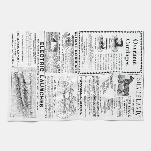 Linge De Cuisine Annonces vintages (Horizontal)