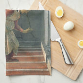 Linge De Cuisine Annonciation (détail ange) par Sandro Botticelli (Quart Plié)