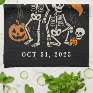 Linge De Cuisine Anti Trump Halloween Skeleton