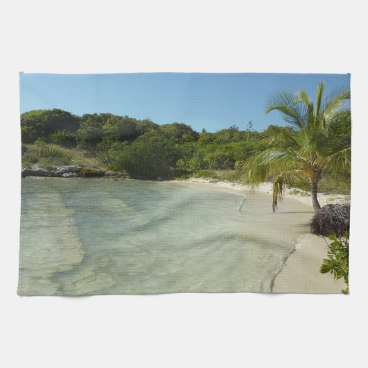 Linge De Cuisine Antiguan Beach Beautiful Tropical Landscape (Horizontal)