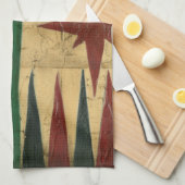 Linge De Cuisine Antique Backgammon Game Board par Ethan Harper (Quart Plié)