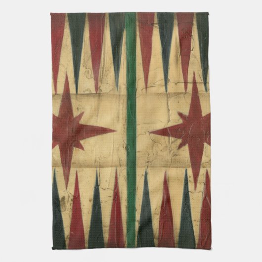 Linge De Cuisine Antique Backgammon Game Board par Ethan Harper (Vertical)