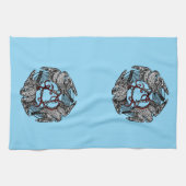 Linge De Cuisine Antique Bookplate Trois Hawks William de Morgan (Horizontal)