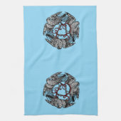 Linge De Cuisine Antique Bookplate Trois Hawks William de Morgan (Vertical)