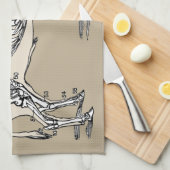 Linge De Cuisine Antique Cow Skeleton Bones (Quart Plié)