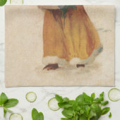 Linge De Cuisine Antique Fille de Noël Enfant d'hiver (Plié)