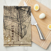 Linge De Cuisine Antique Old General France (Quart Plié)