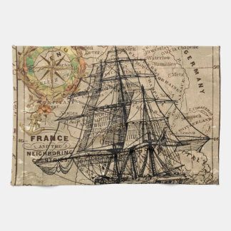 Linge De Cuisine Antique Old General France