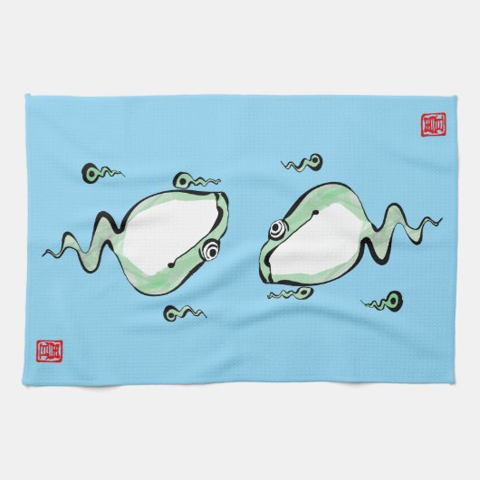 Linge De Cuisine Antique Origine Histoire Grumpy Frog Japonais Toad (Horizontal)